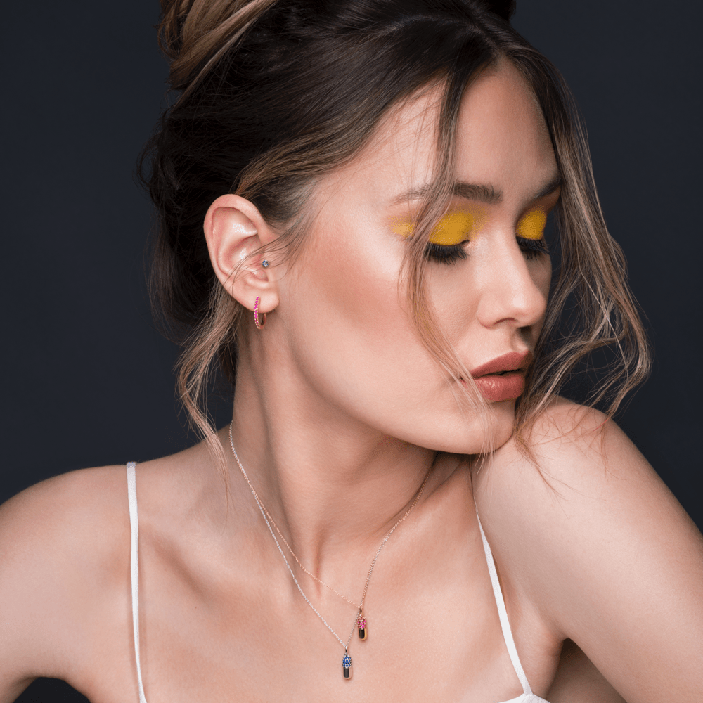 HOOP Rubin large - FENA daily Jewellery