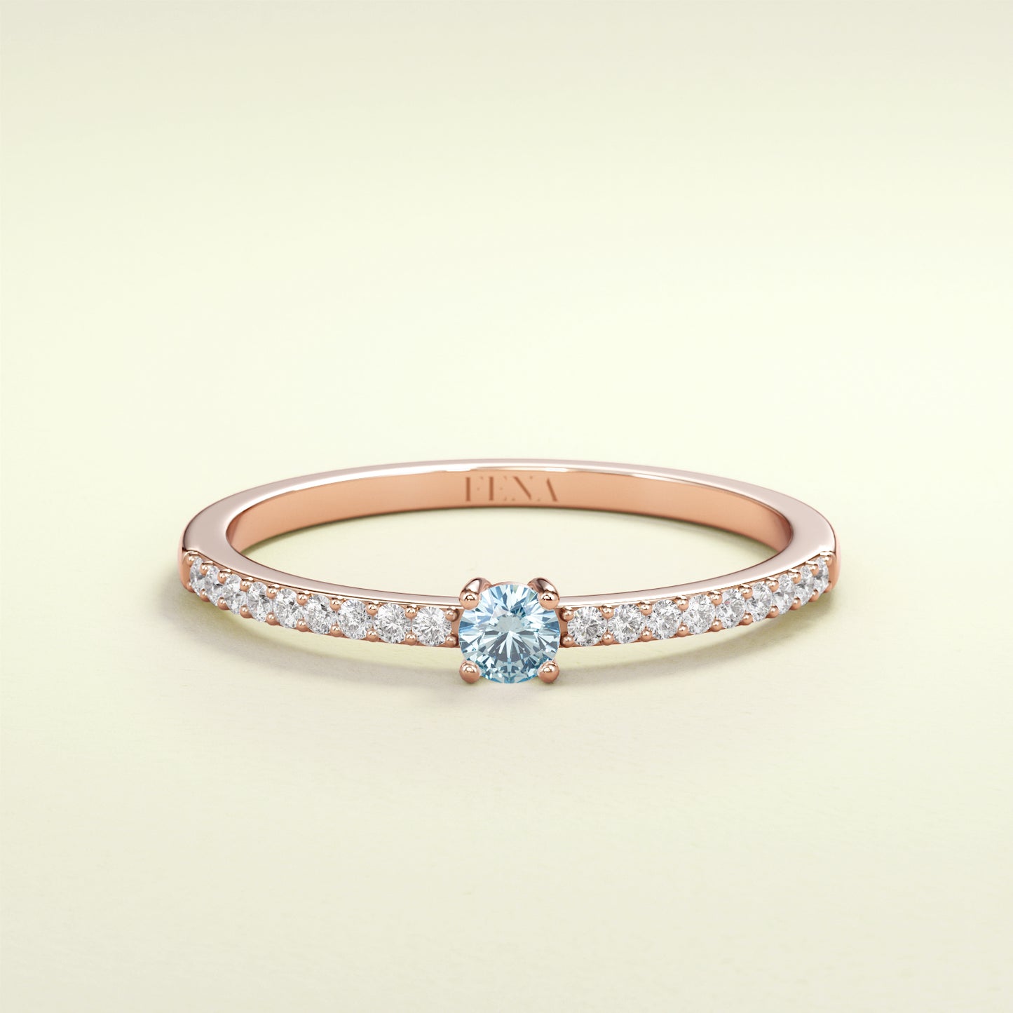 BIRTHSTONE ZIMBAQUA Aquamarin - März - FENA daily Jewellery