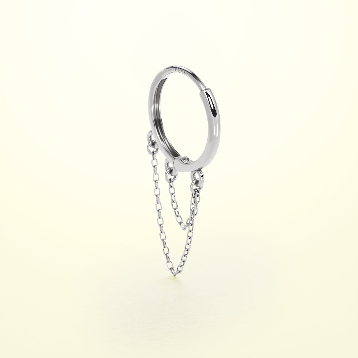 PURE Double Chain Hoops - 18K Gold - FENA daily Jewellery