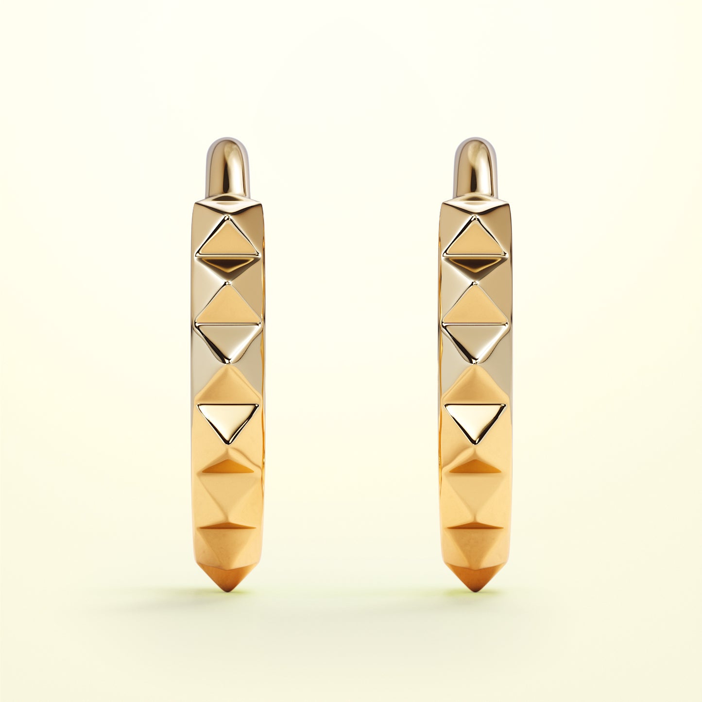 PURE Edgy Hoops - 14K Gold - FENA daily Jewellery