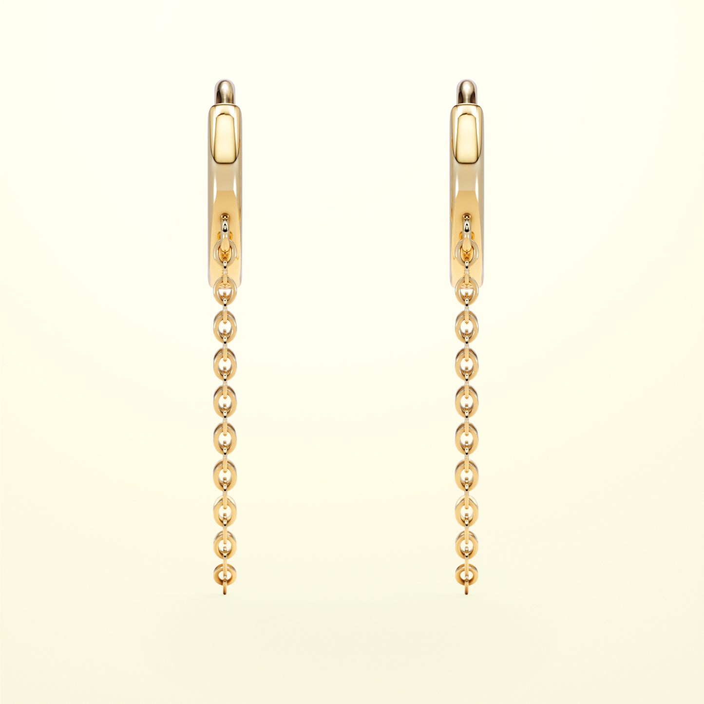 PURE Chain Hoops - 14K Gold - FENA daily Jewellery