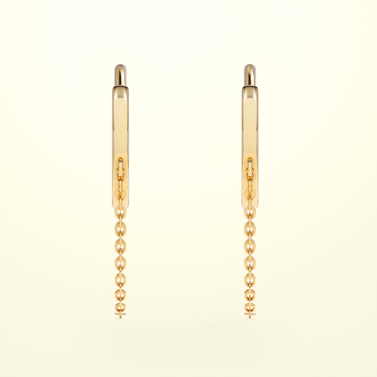 PURE Chain Hoops - 14K Gold - FENA daily Jewellery