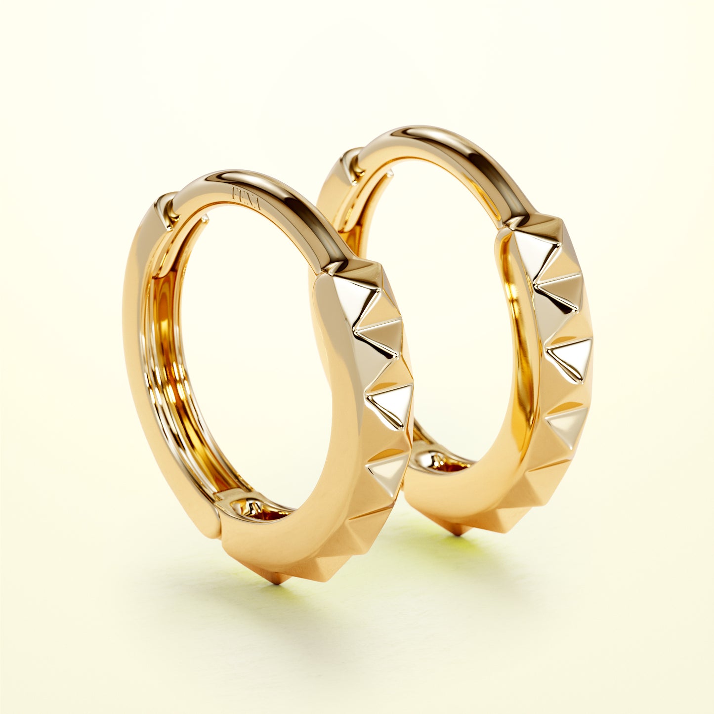 PURE Edgy Hoops - 14K Gold - FENA daily Jewellery