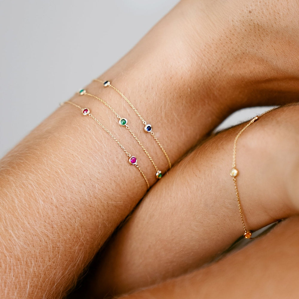 
                  
                    LINE COLOURS 5 Stone - FENA daily Jewellery
                  
                