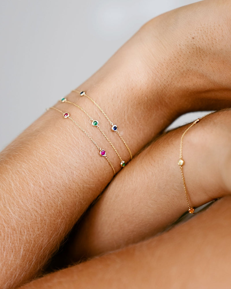 LINE COLOURS 5 Stone - FENA daily Jewellery