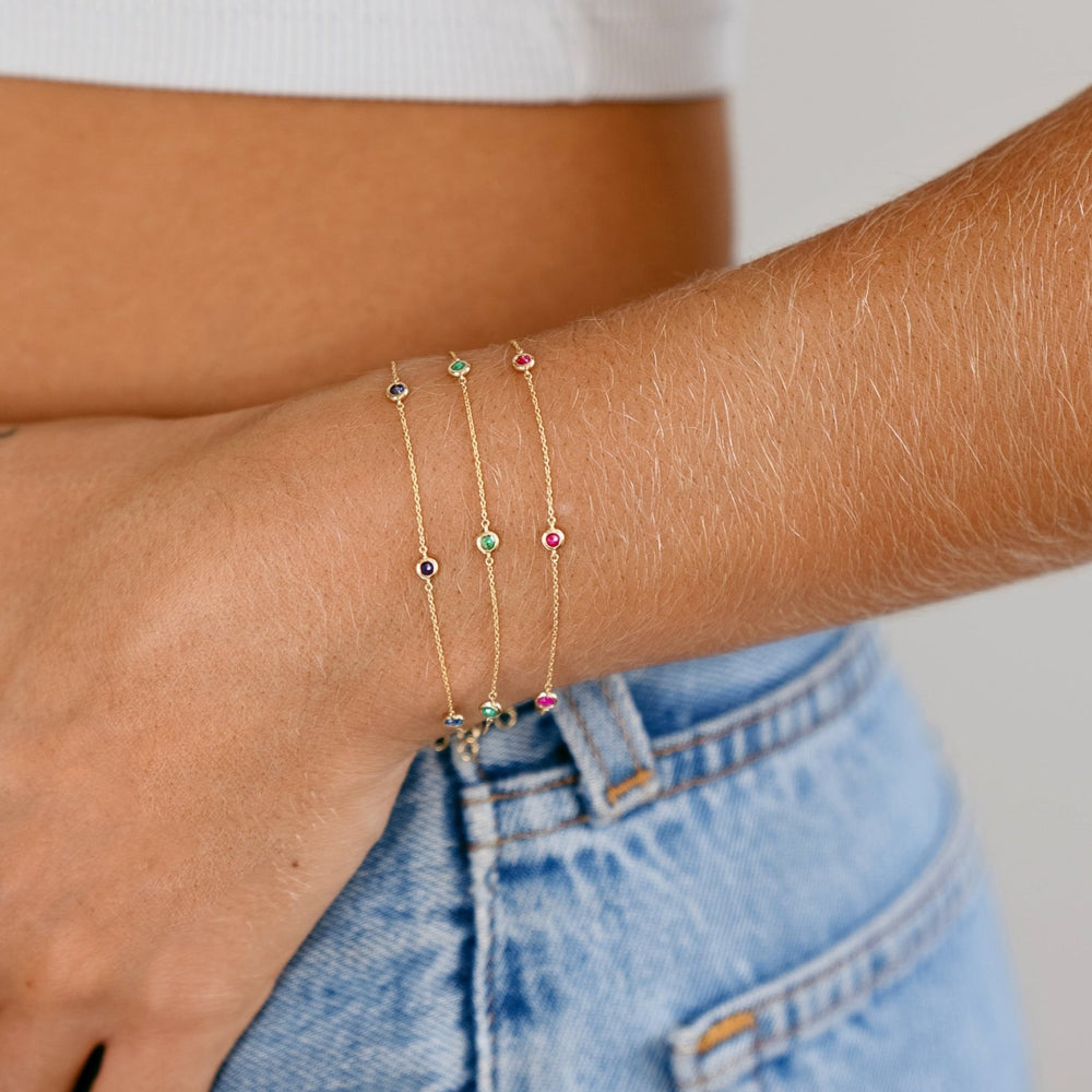 
                  
                    LINE COLOURS 5 Stone - FENA daily Jewellery
                  
                