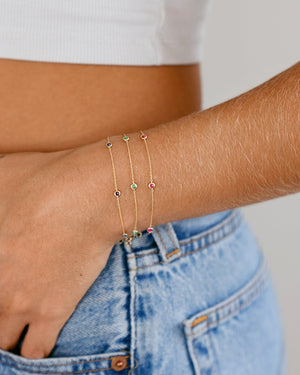 LINE COLOURS 5 Stone - FENA daily Jewellery