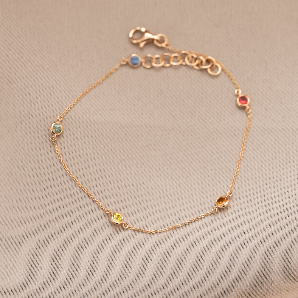 
                  
                    LINE COLOURS 5 Stone - FENA daily Jewellery
                  
                
