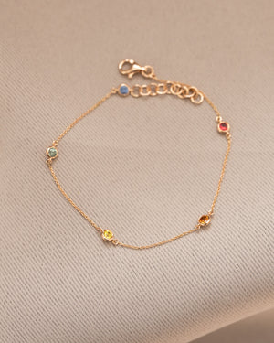 LINE COLOURS 5 Stone - FENA daily Jewellery