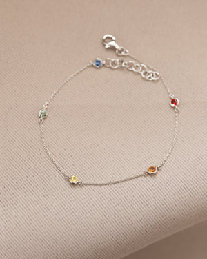 LINE COLOURS 5 Stone - FENA daily Jewellery