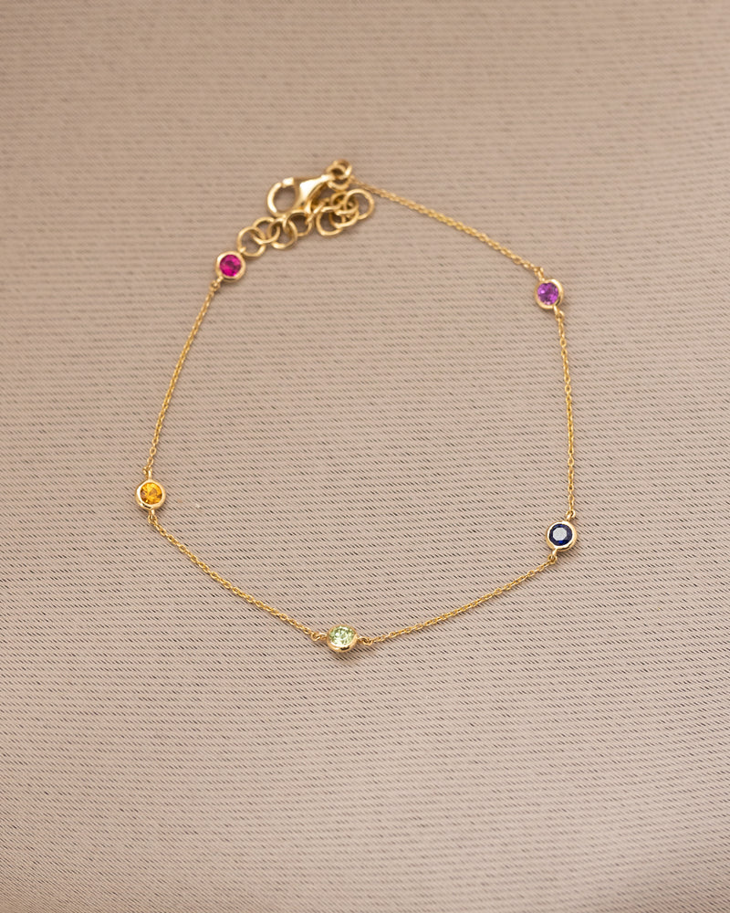 LINE COLOURS 5 Stone - FENA daily Jewellery