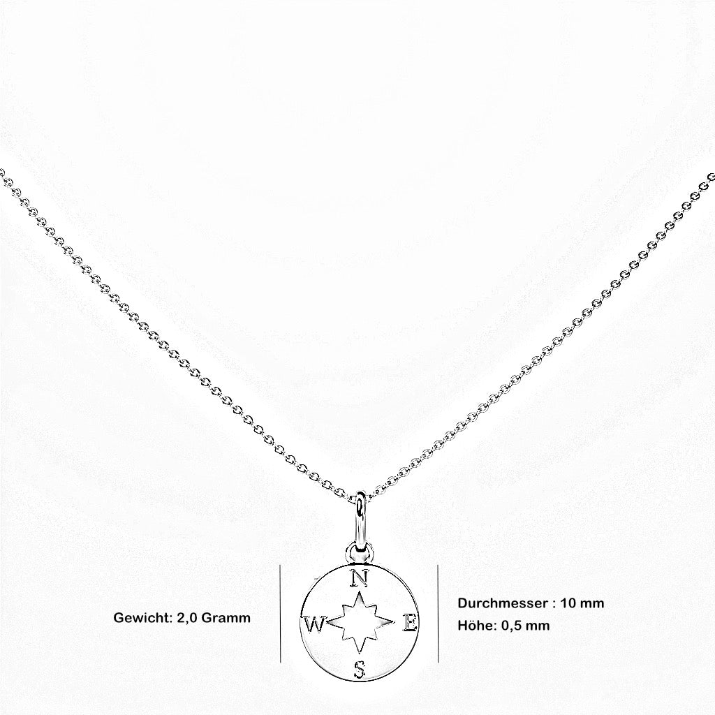 PURE Kompass - 14K Gold - FENA daily Jewellery