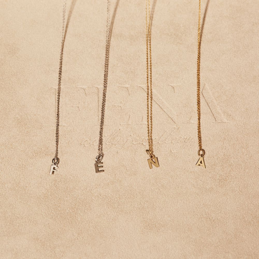 PURE Letters ohne Kette - 14K Gold