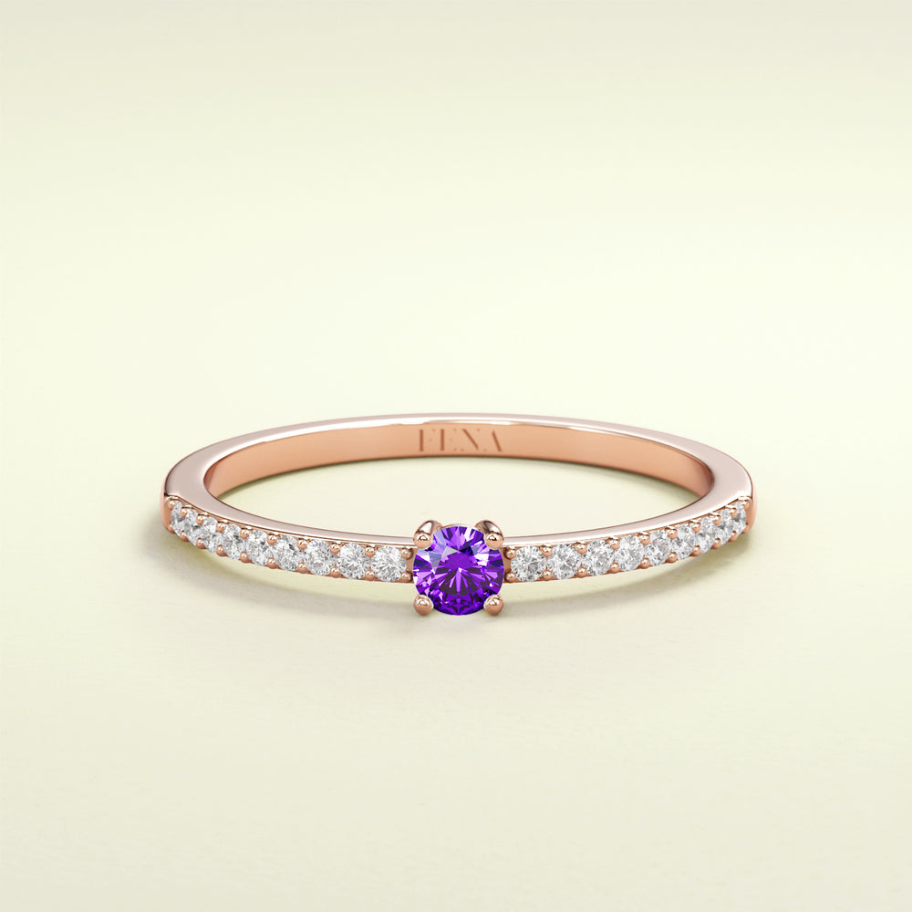 BIRTHSTONE Amethyst - Februar - FENA daily Jewellery