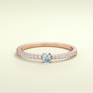 BIRTHSTONE ZIMBAQUA Aquamarin - März - FENA daily Jewellery