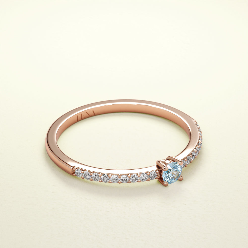 BIRTHSTONE ZIMBAQUA Aquamarin - März - FENA daily Jewellery