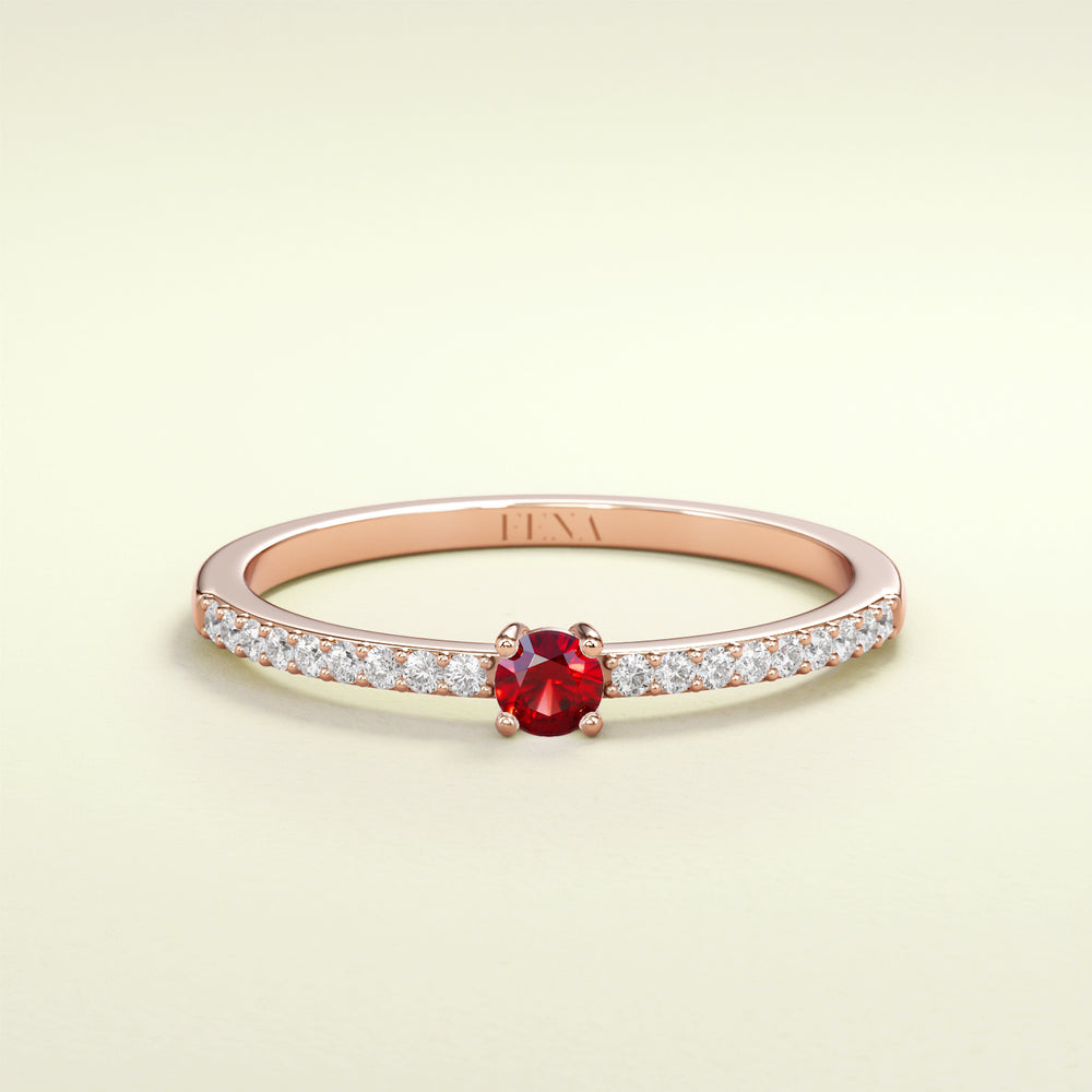 BIRTHSTONE Rubin - Juli - FENA daily Jewellery