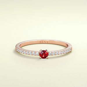 BIRTHSTONE Rubin - Juli - FENA daily Jewellery