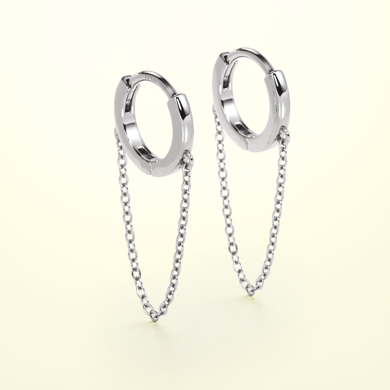 PURE Chain Hoops - 14K Gold - FENA daily Jewellery