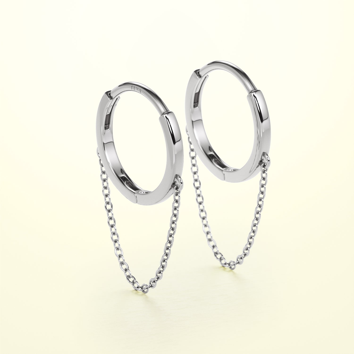 PURE Chain Hoops - 14K Gold - FENA daily Jewellery