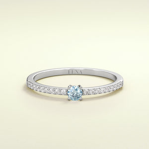 BIRTHSTONE ZIMBAQUA Aquamarin - März - FENA daily Jewellery