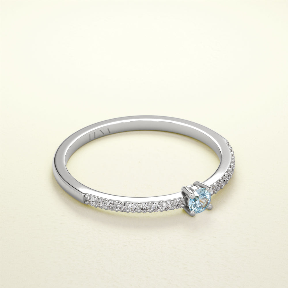BIRTHSTONE ZIMBAQUA Aquamarin - März - FENA daily Jewellery
