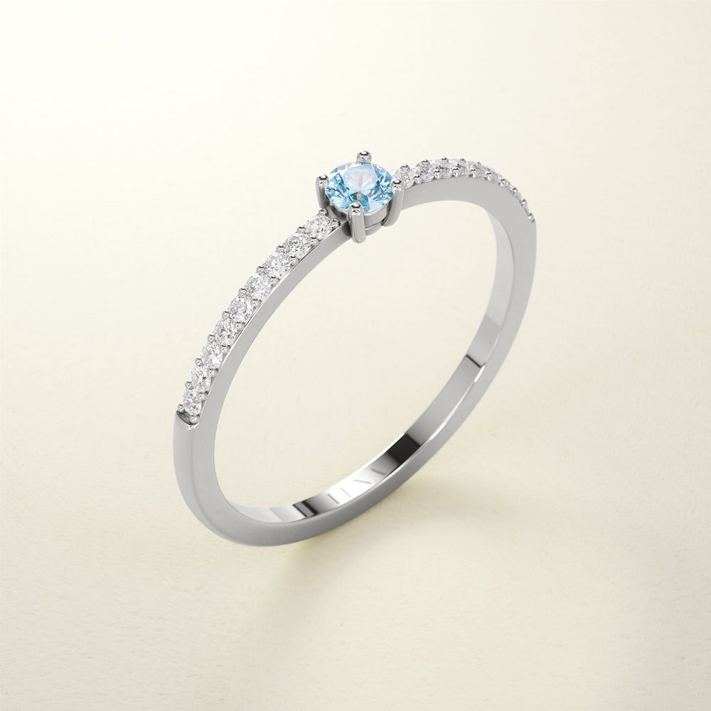 BIRTHSTONE ZIMBAQUA Aquamarin - März - FENA daily Jewellery