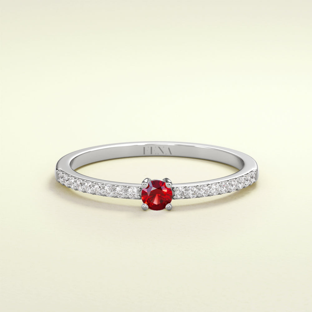BIRTHSTONE Rubin - Juli - FENA daily Jewellery
