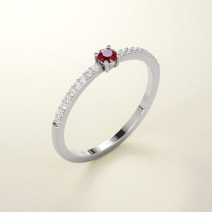 BIRTHSTONE Rubin - Juli - FENA daily Jewellery