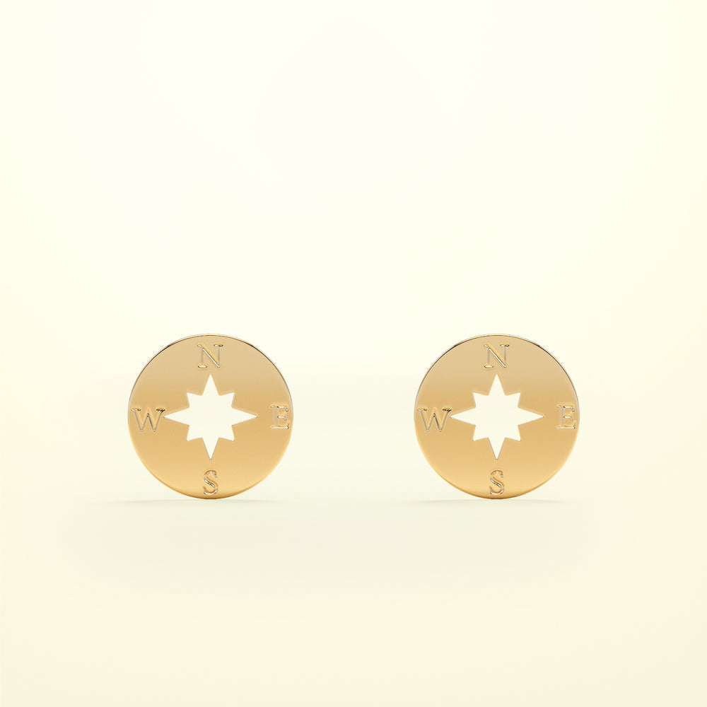 PURE Kompass - 14K Gold - FENA daily Jewellery