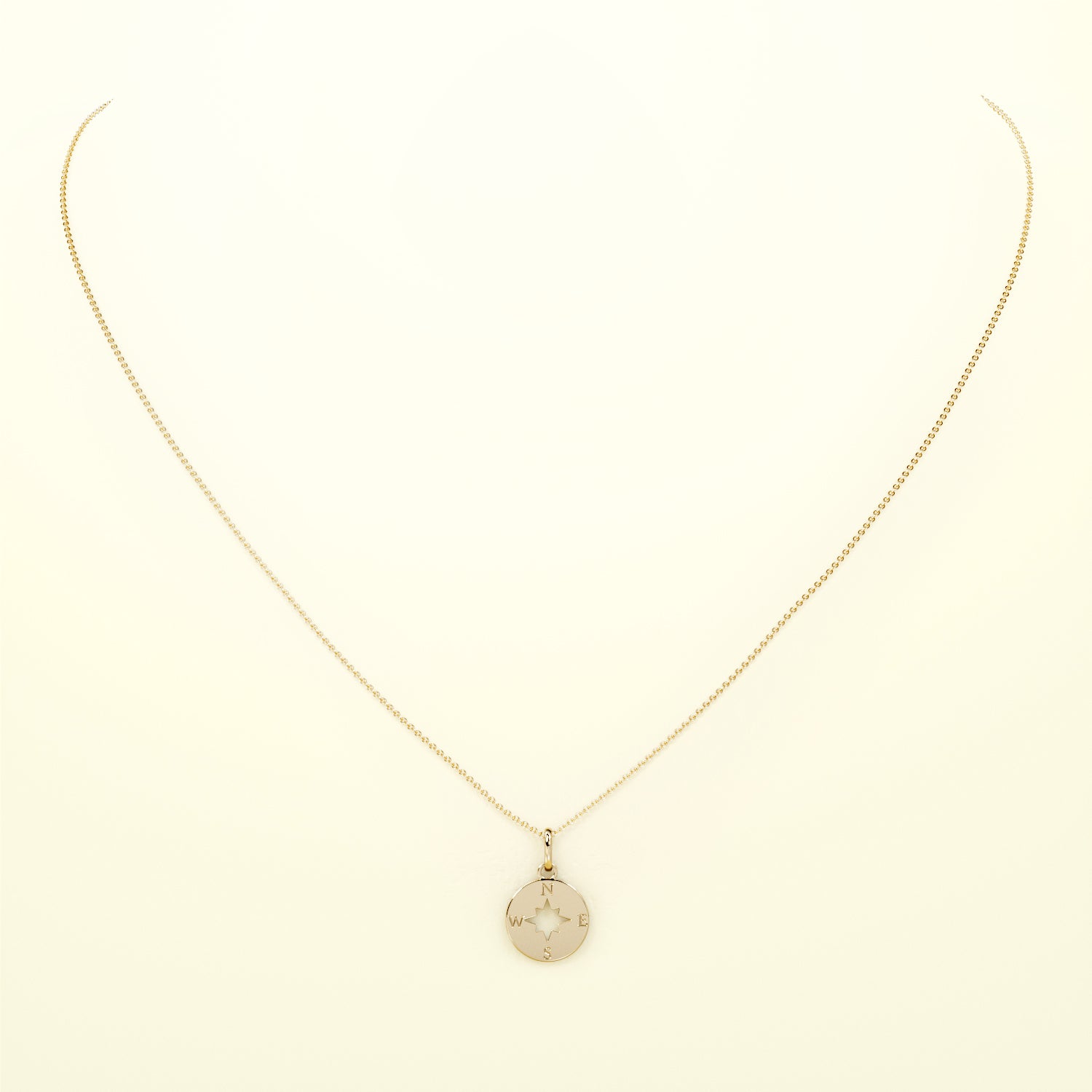 PURE Kompass - 14K Gold - FENA daily Jewellery