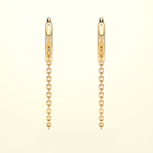 PURE Chain Hoops - 14K Gold - FENA daily Jewellery