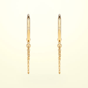 PURE Double Chain Hoops - 18K Gold - FENA daily Jewellery