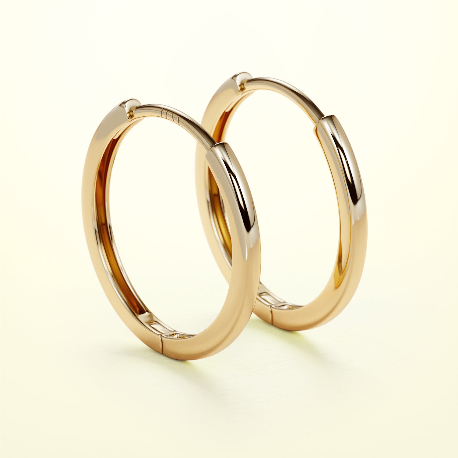 PURE Hoops large - 14K Gold