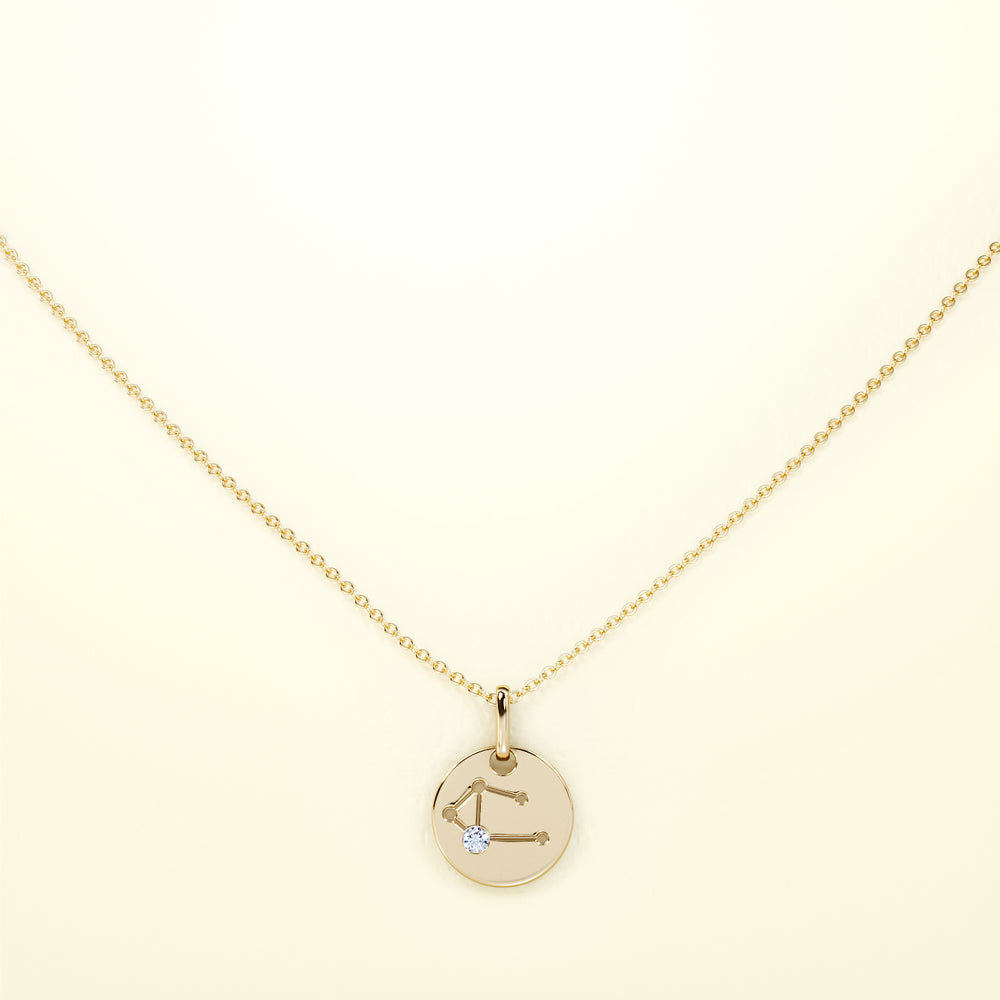 PURE Zodiac Waage - 14K Gold - FENA daily Jewellery