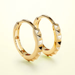 PURE Edgy Hoops - 14K Gold