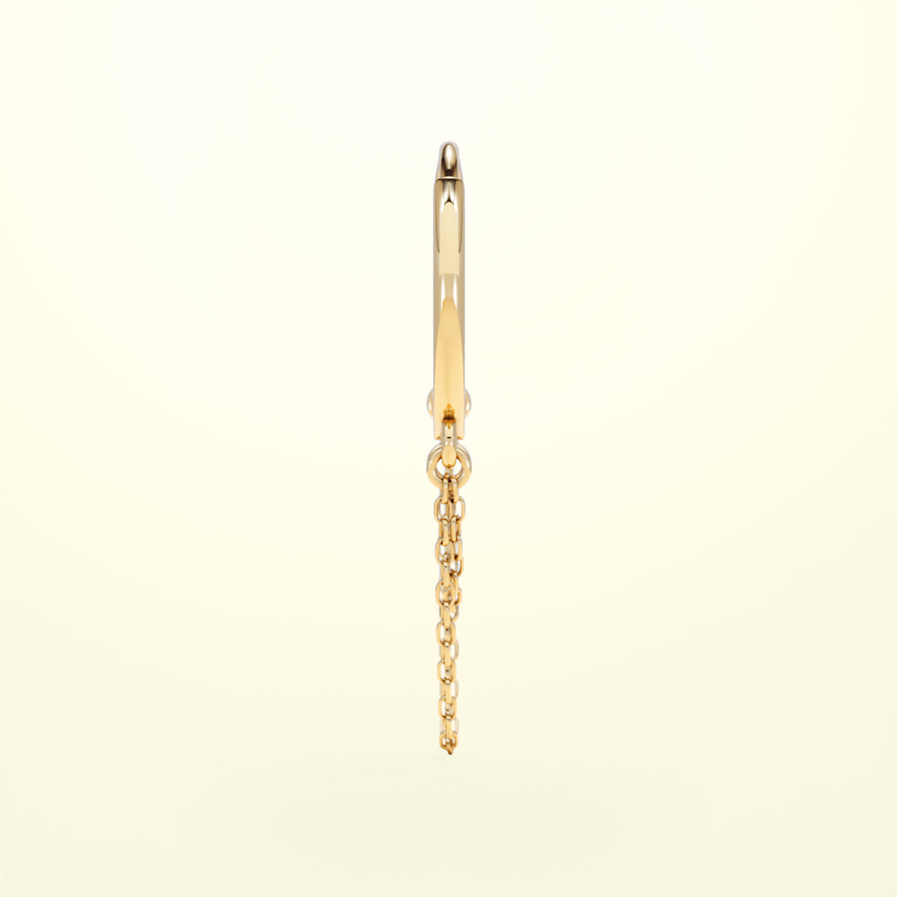 PURE Double Chain Hoops - 18K Gold - FENA daily Jewellery