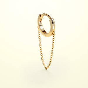 PURE Chain Hoops - 14K Gold