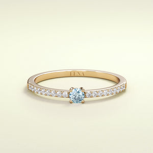 BIRTHSTONE ZIMBAQUA Aquamarin - März - FENA daily Jewellery