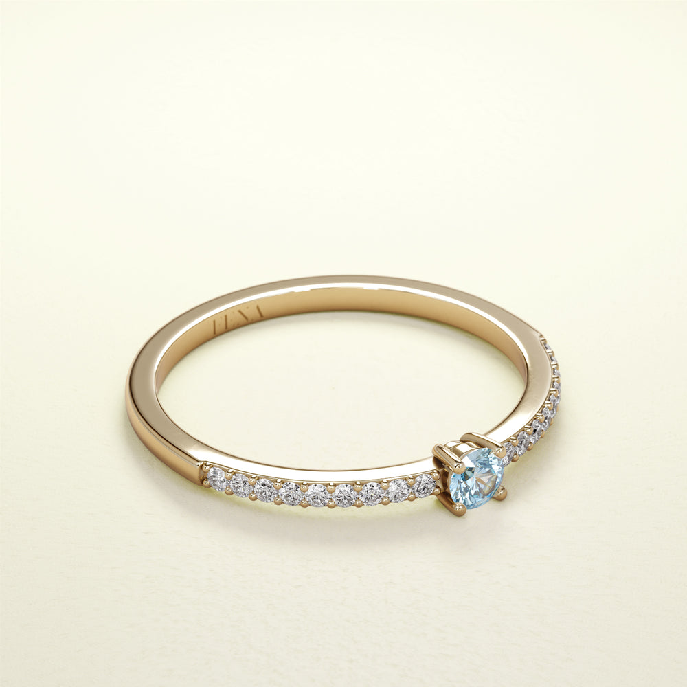 BIRTHSTONE ZIMBAQUA Aquamarin - März - FENA daily Jewellery