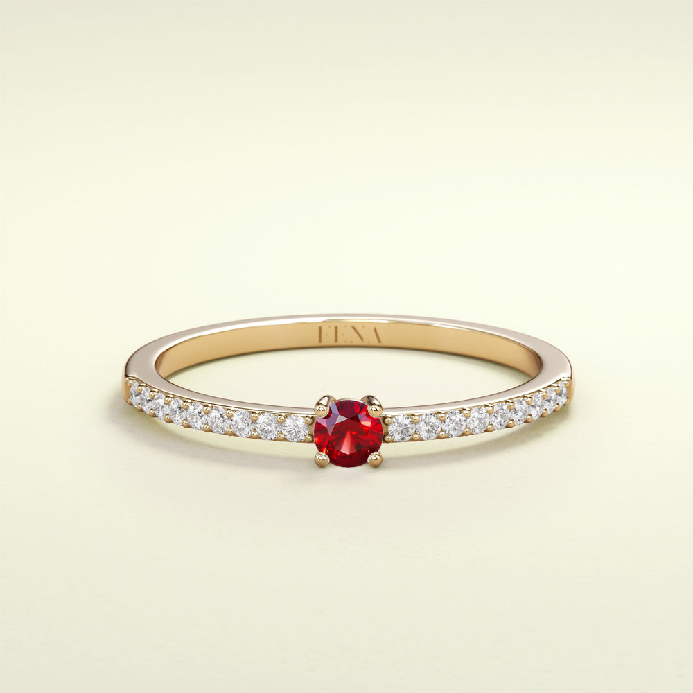 BIRTHSTONE Rubin - Juli - FENA daily Jewellery