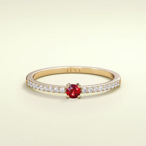 BIRTHSTONE Rubin - Juli - FENA daily Jewellery