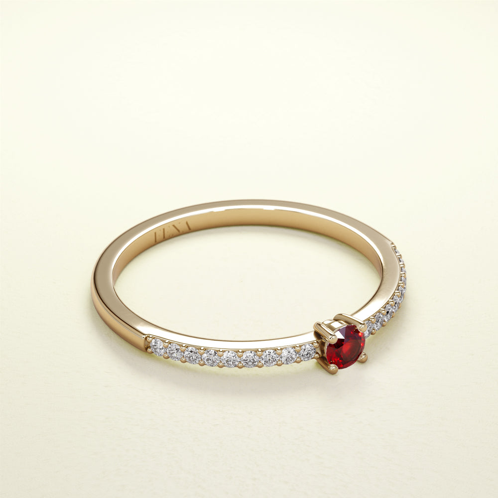 BIRTHSTONE Rubin - Juli - FENA daily Jewellery